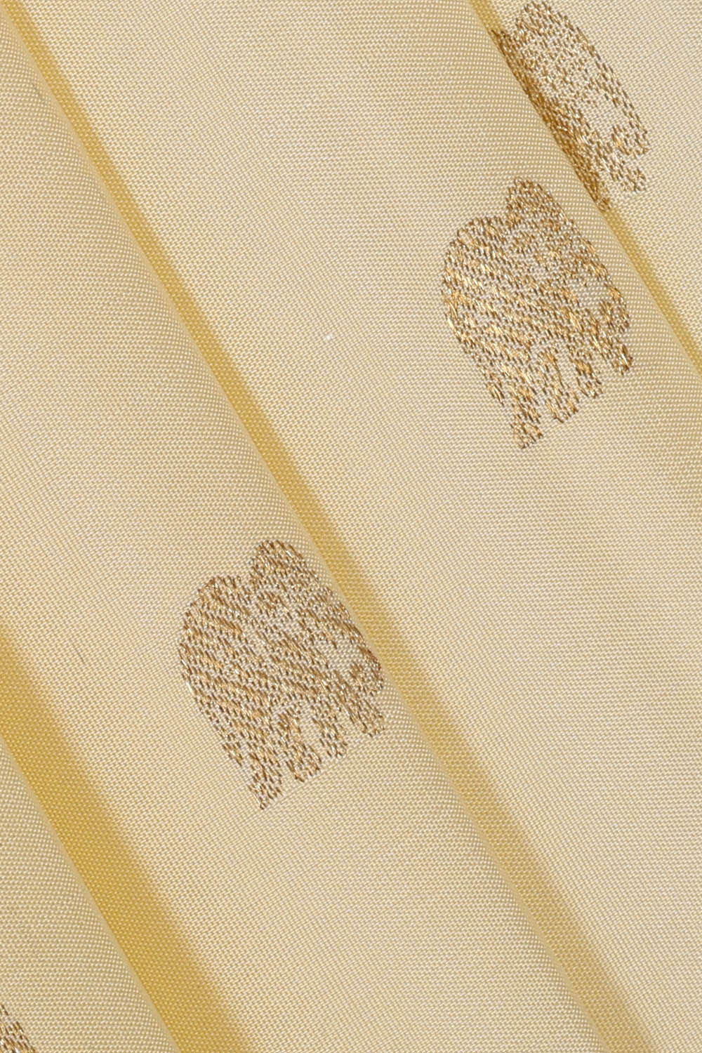 Kanchipattu Cream Brocade Saree