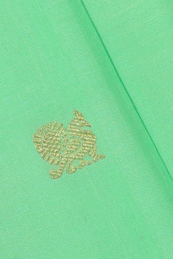 Image of Kanchipattu Mint Green Brocade Saree