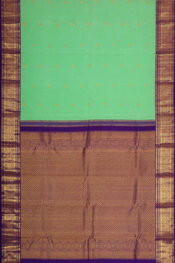 Image of Kanchipattu Mint Green Brocade Saree