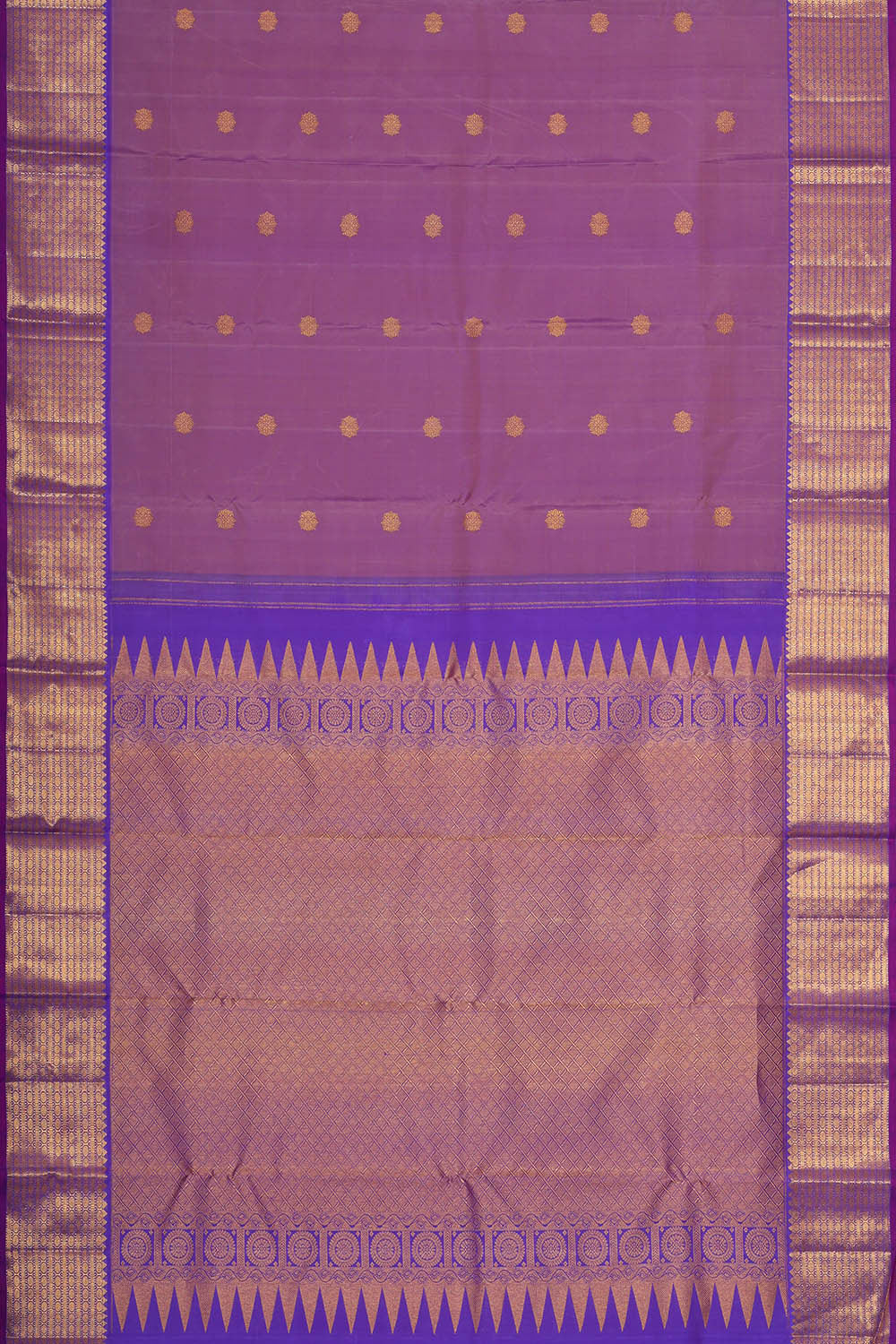 Kanchipattu Lavender Brocade Saree