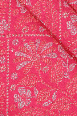 Image of Kanchipattu Pink Brocade Saree