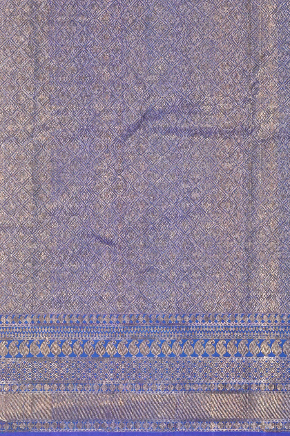 Image of Kanchipattu Blue Brocade Saree