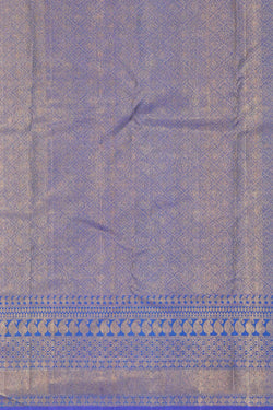 Image of Kanchipattu Blue Brocade Saree