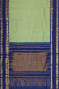 Image of Kanchipattu Light Mint Green Brocade Saree