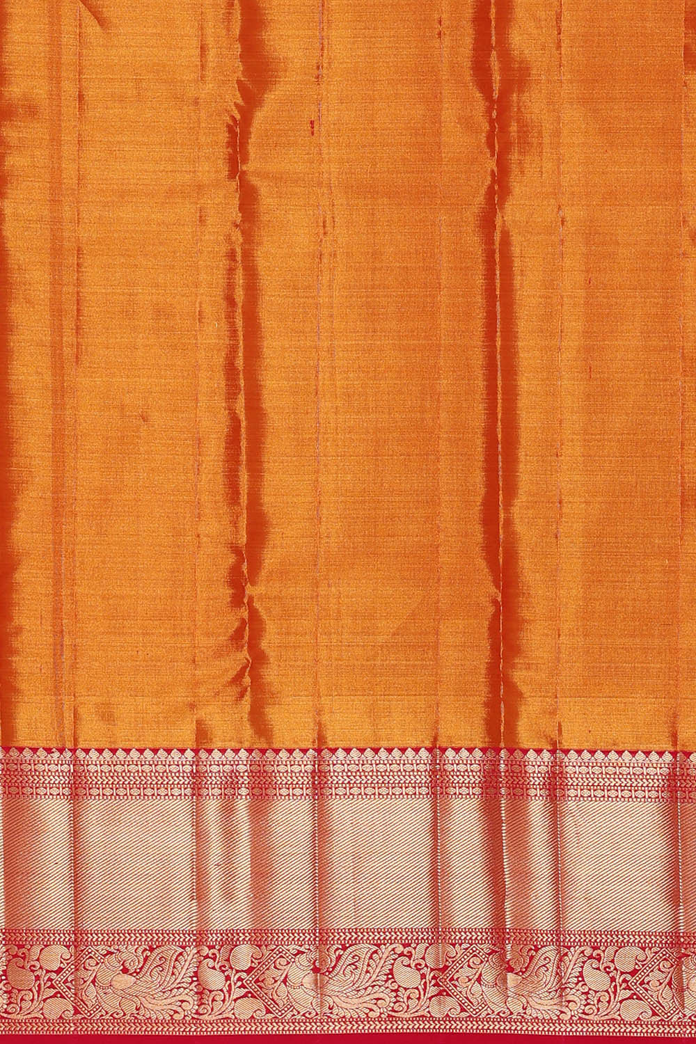 Kanchipattu Peach Tissue Brocade Saree