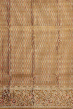 Image of Kanchipattu Peach Tissue Brocade Saree