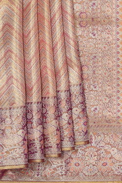 Image of Kanchipattu Gold Tissue Brocade Saree