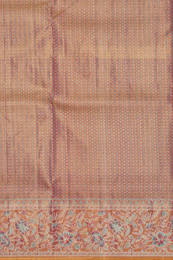 Image of Kanchipattu Sea Blue Tissue Brocade Saree