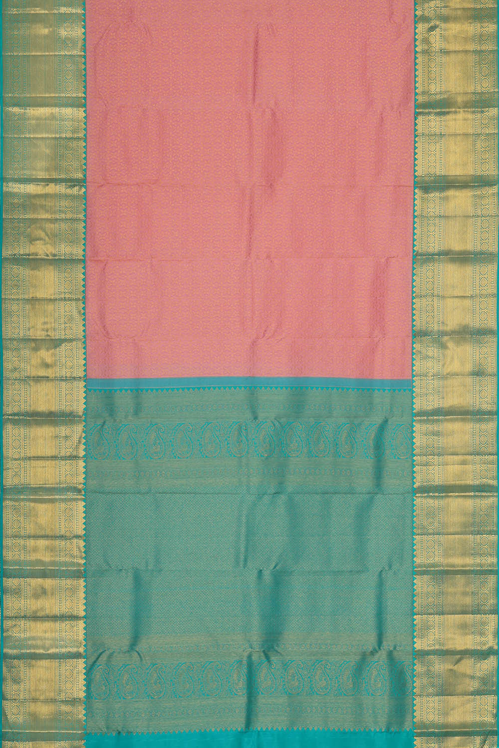 Kanchipattu Pink Brocade Saree