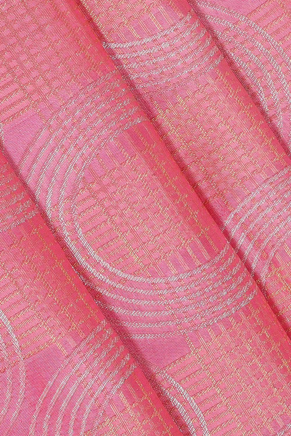 Kanchipattu Pink Brocade Saree