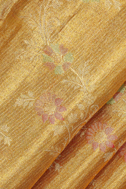 Image of Kanchipattu Gold Tissue Brocade Saree