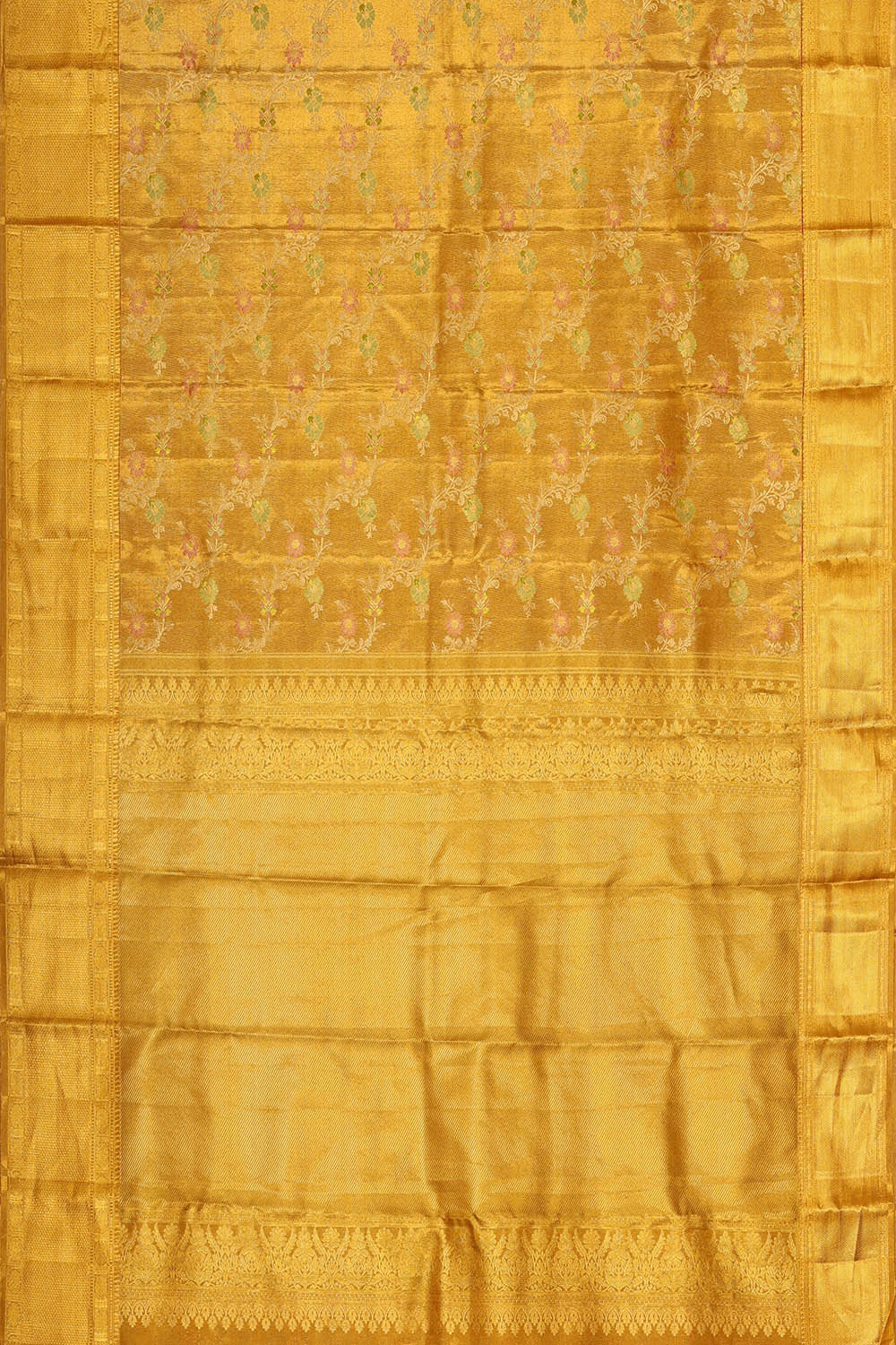 Kanchipattu Gold Tissue Brocade Saree