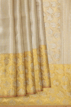 Image of Kanchipattu Gold Tissue Brocade Saree