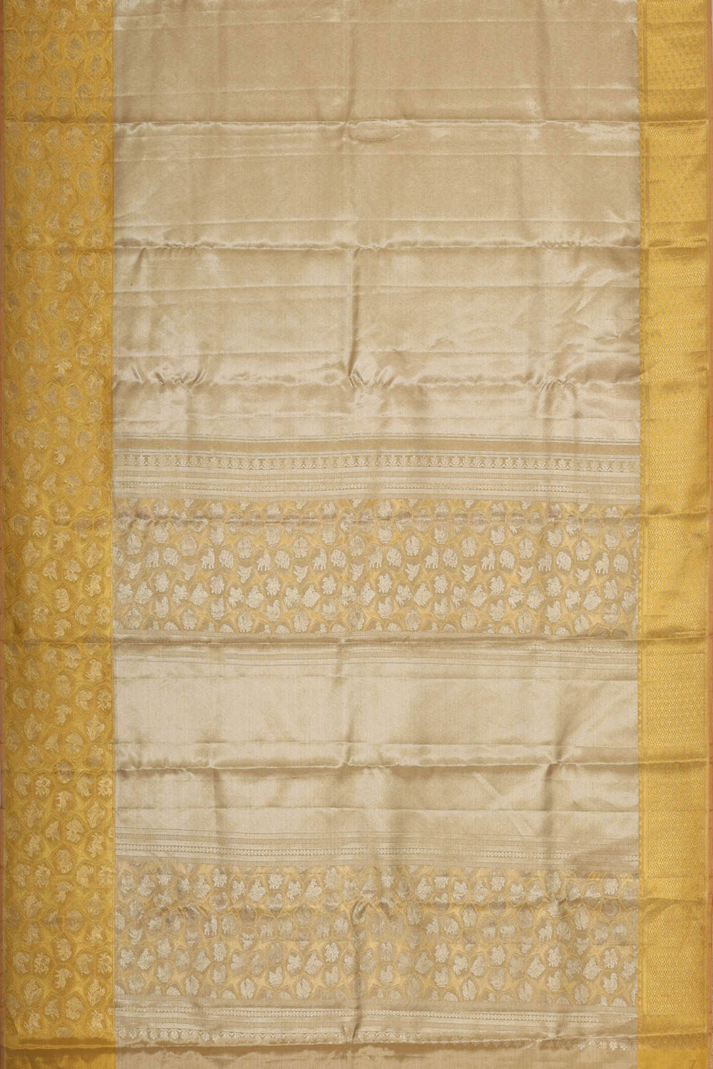 Kanchipattu Gold Tissue Brocade Saree