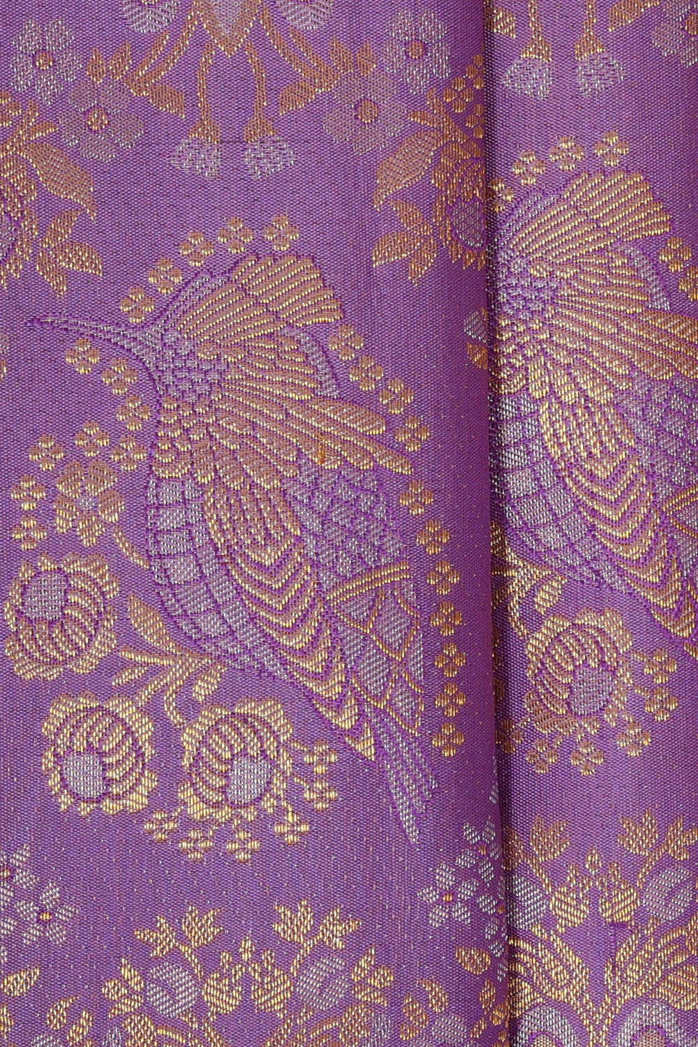 Kanchipattu Lavender Brocade Saree