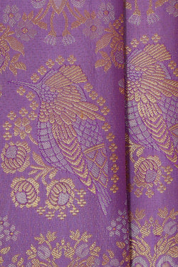 Image of Kanchipattu Lavender Brocade Saree