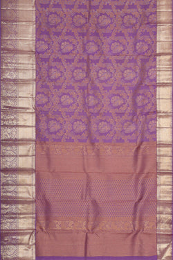 Image of Kanchipattu Lavender Brocade Saree