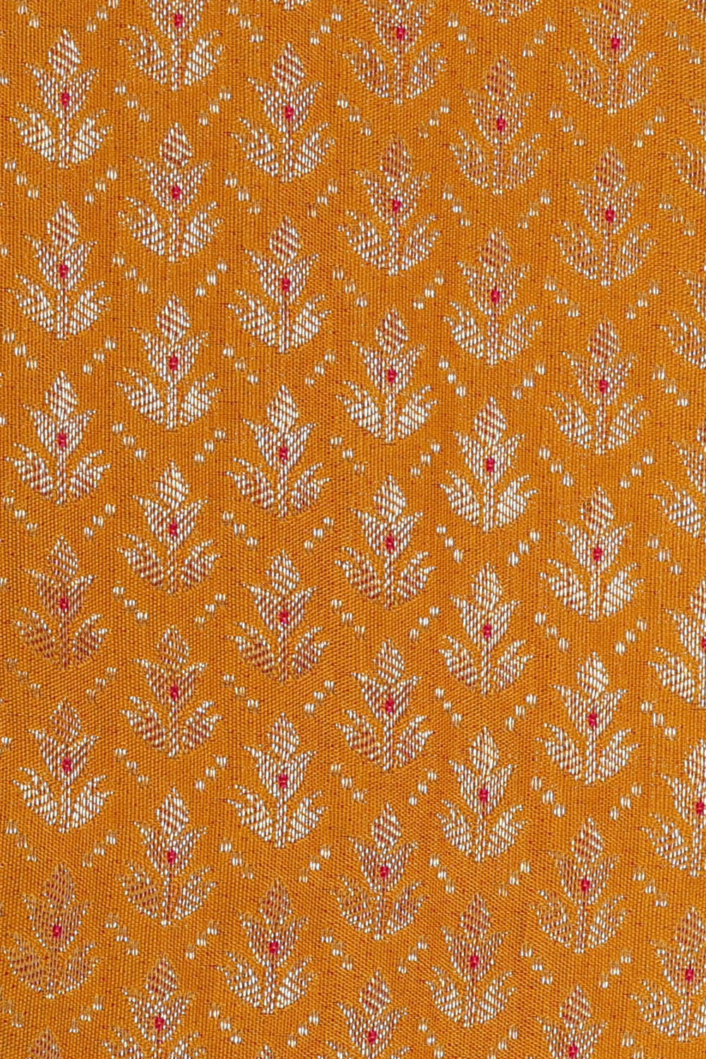 Image of Kanchipattu Mustard Yellow Brocade Saree