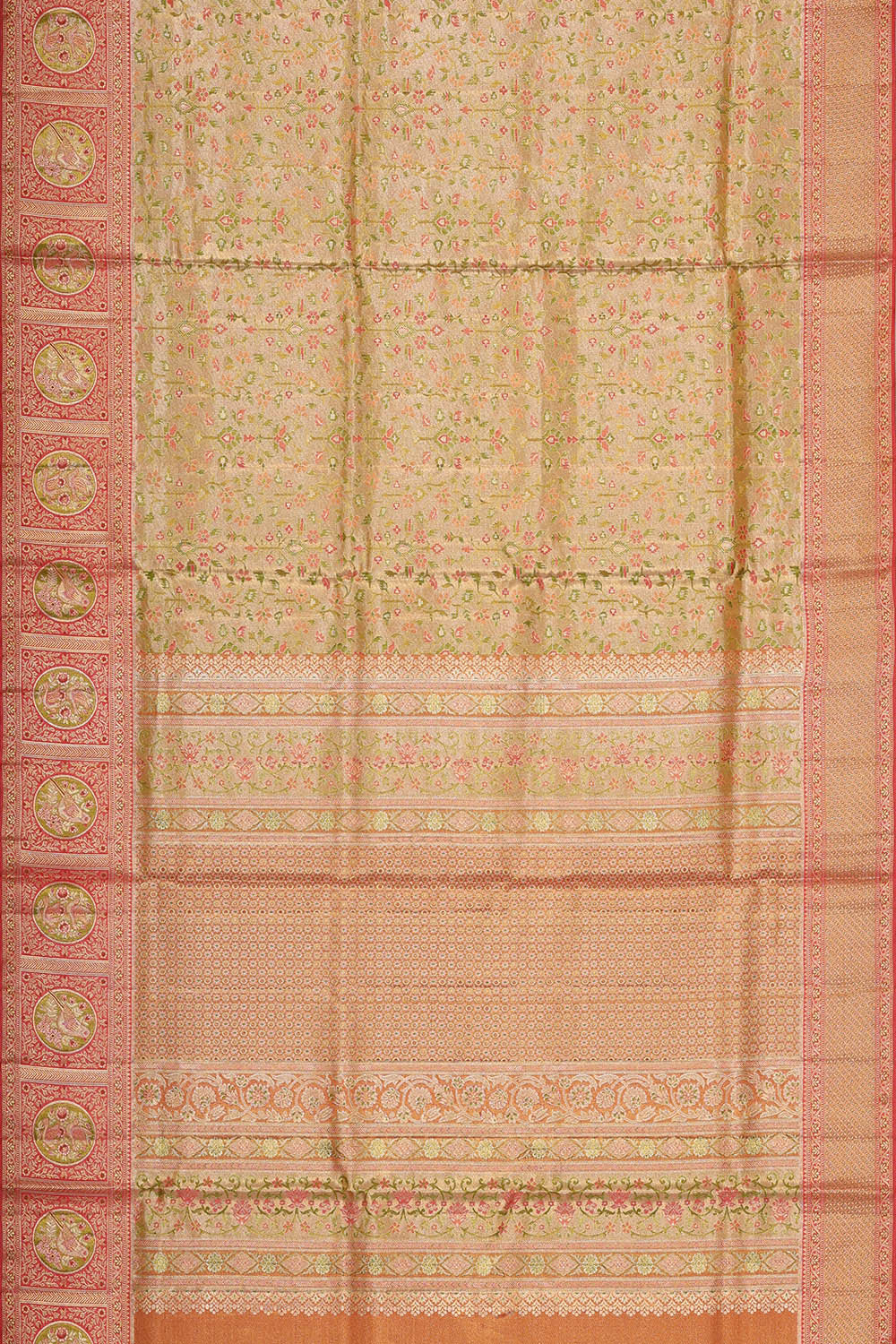 Image of Kanchipattu Gold Tissue Brocade Saree