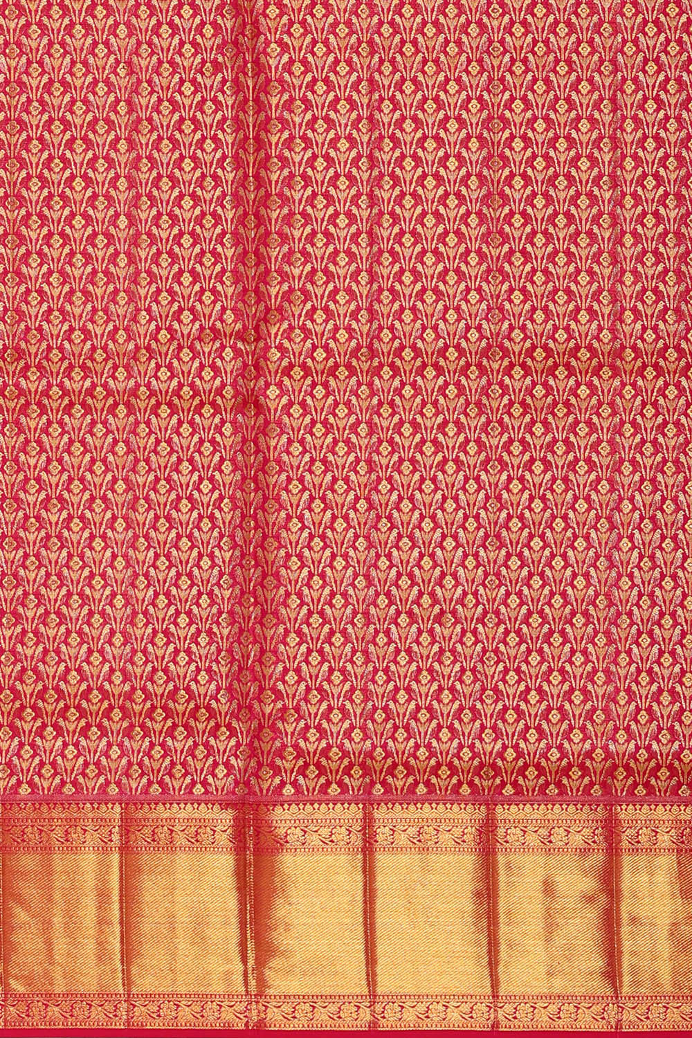 Kanchipattu Rani Pink Tissue Brocade Saree