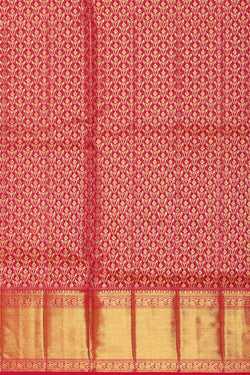 Image of Kanchipattu Rani Pink Tissue Brocade Saree