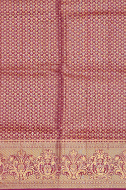 Image of Kanchipattu Soft Pink Tissue Brocade Saree