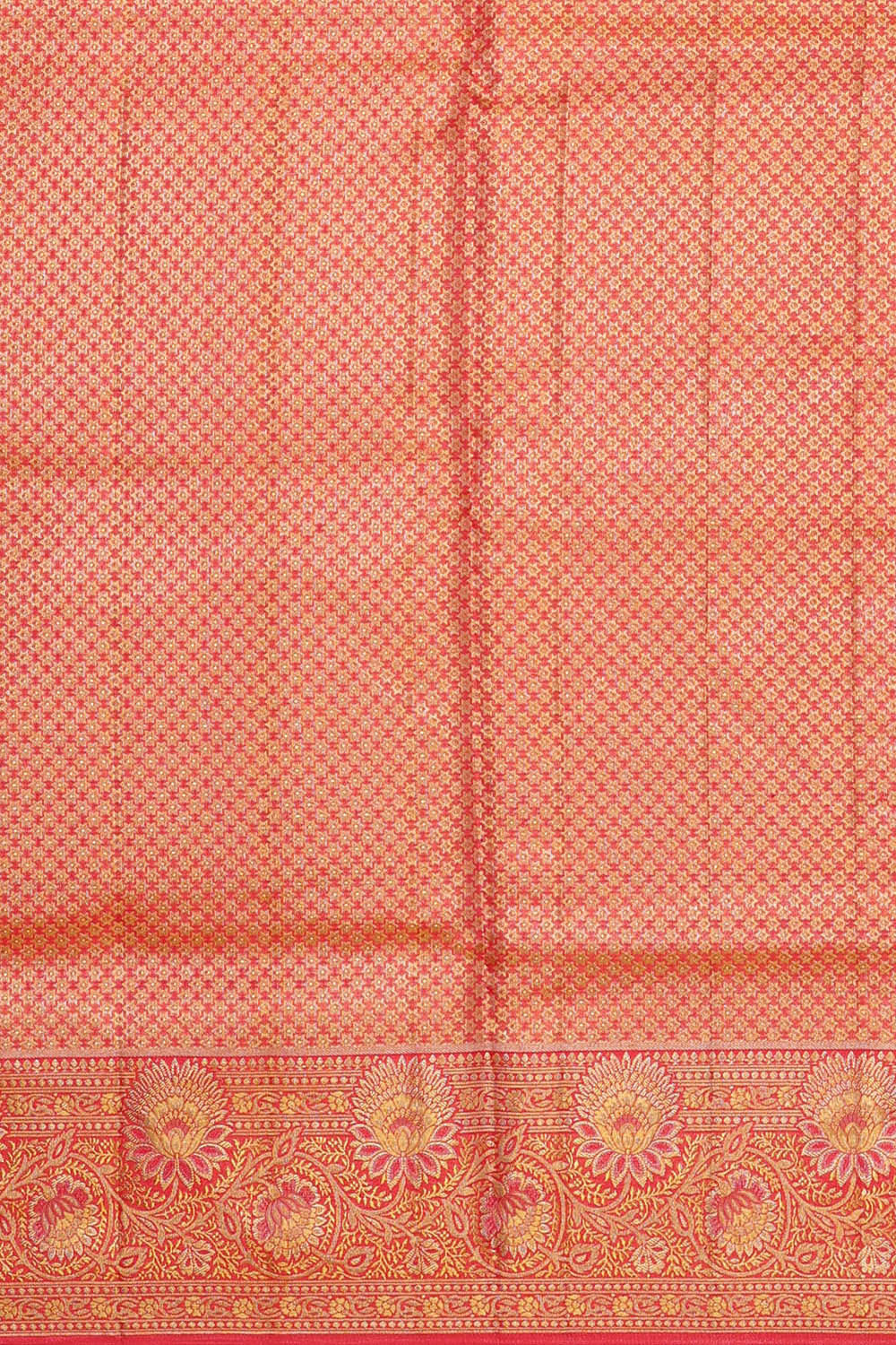 Kanchipattu Cream Tissue Brocade Saree