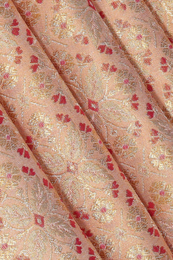 Image of Kanchipattu Cream Tissue Brocade Saree