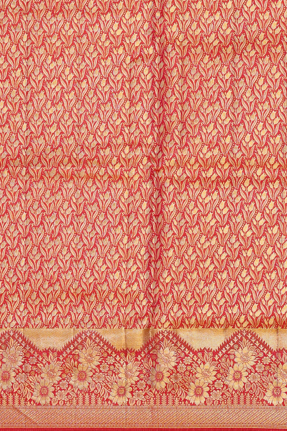 Kanchipattu Cream Tissue Brocade Saree