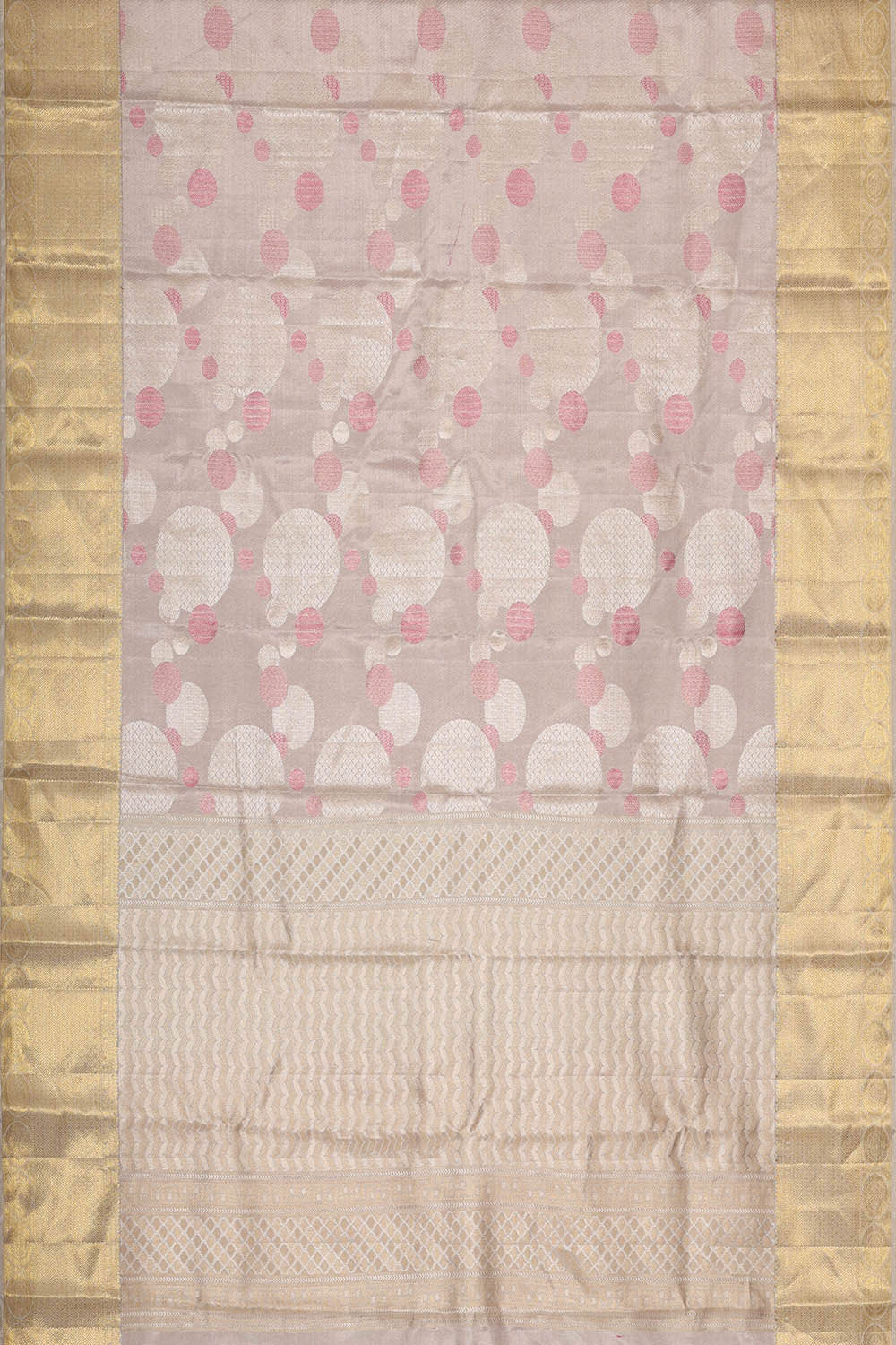 Image of Kanchipattu Gold Tissue Brocade Saree