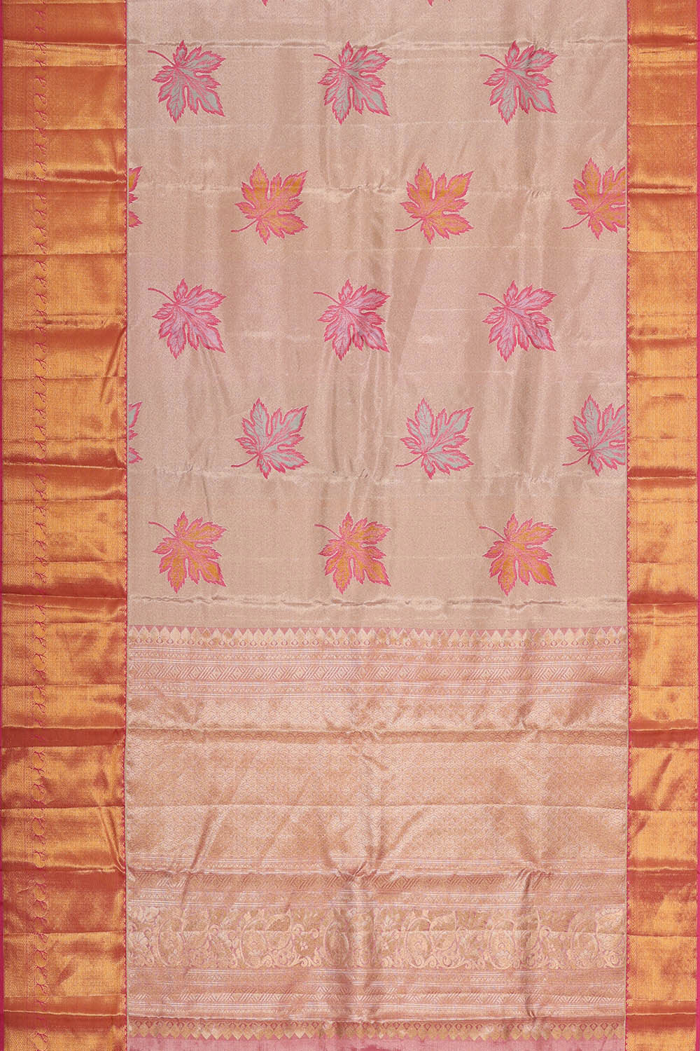 Kanchipattu Gold Tissue Brocade Saree