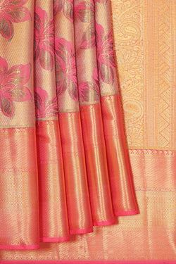 Image of Kanchipattu Gold Tissue Brocade Saree