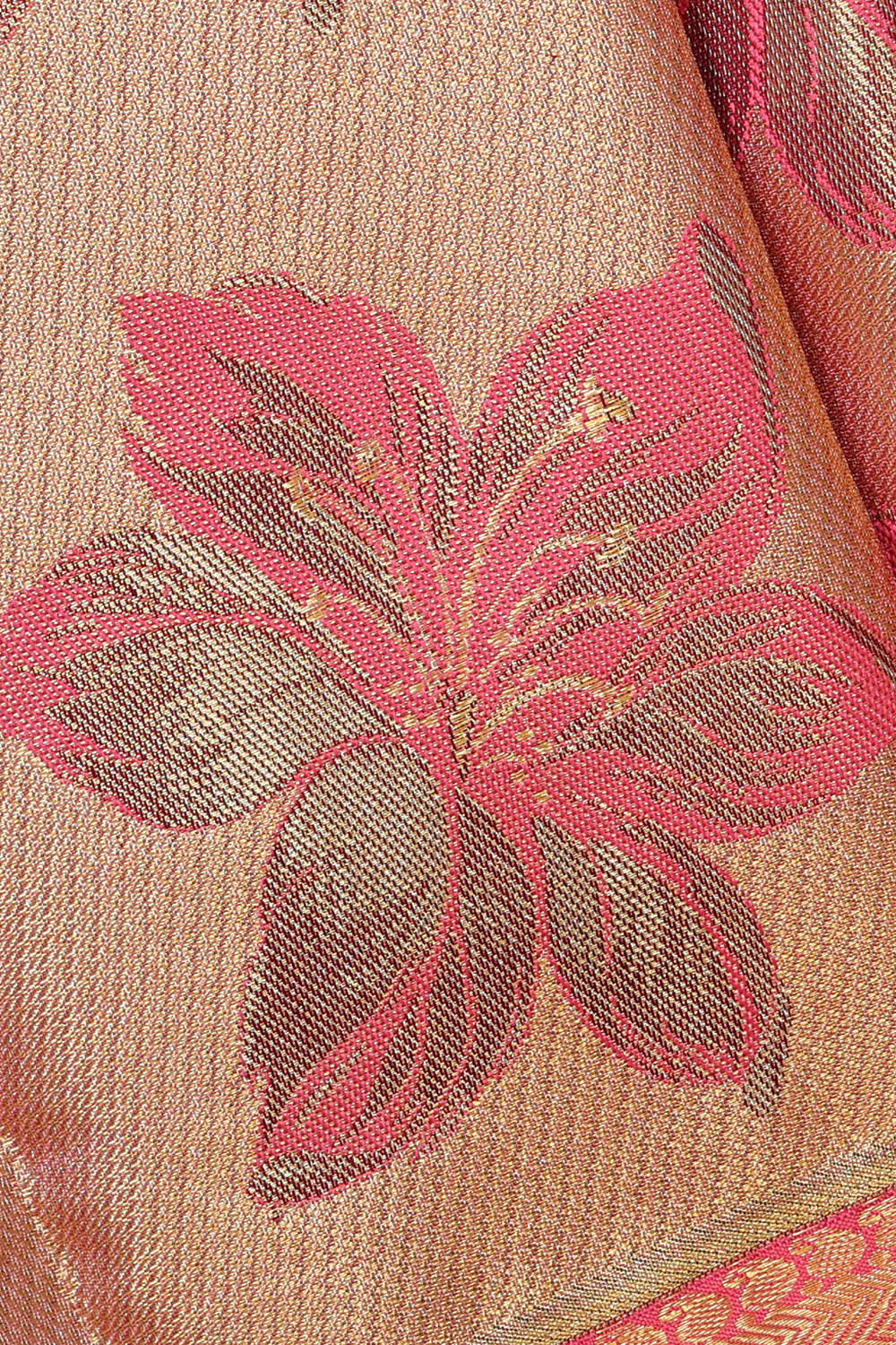 Image of Kanchipattu Gold Tissue Brocade Saree