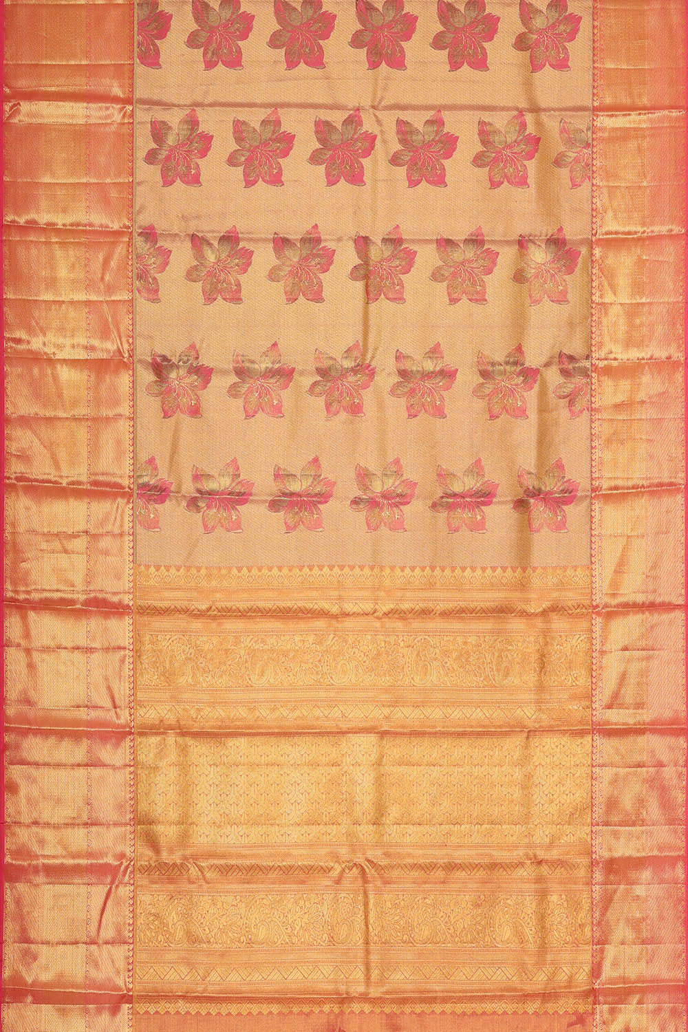 Image of Kanchipattu Gold Tissue Brocade Saree