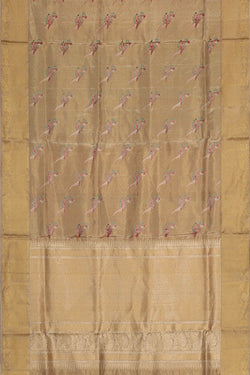 Image of Kanchipattu Gold Tissue Brocade Saree