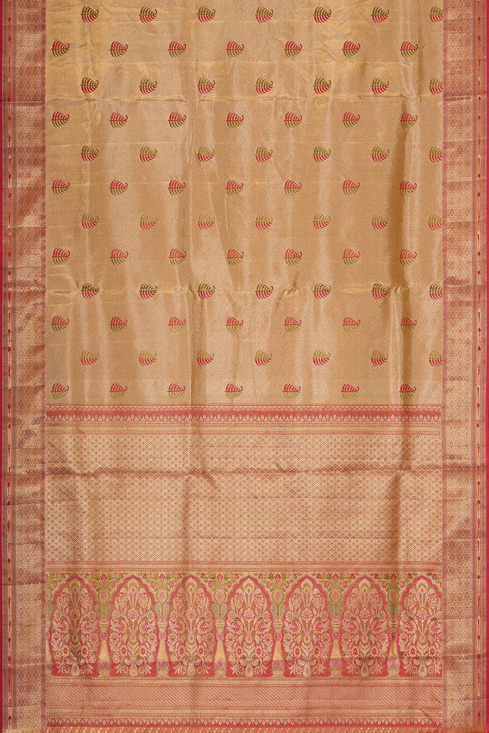 Kanchipattu Gold Tissue Brocade Saree