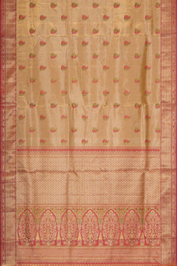 Image of Kanchipattu Gold Tissue Brocade Saree