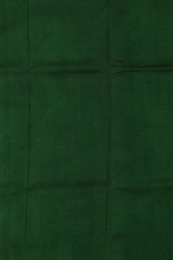 Image of Printed Tussar Bottle Green Saree