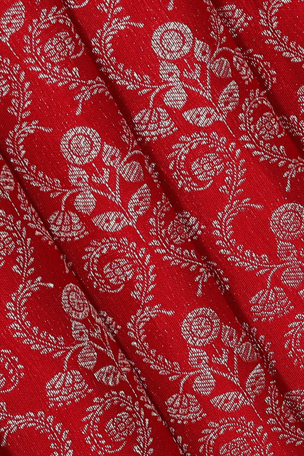 Kanchipattu Red Brocade Saree