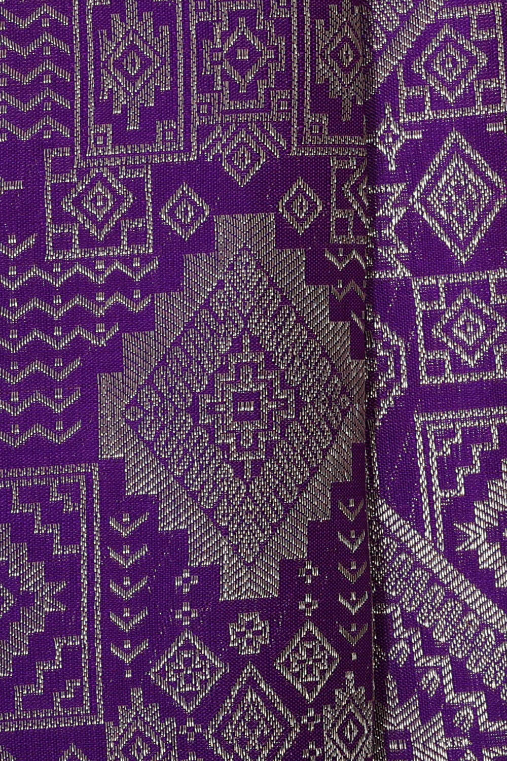 Image of Kanchipattu Purple Brocade Saree