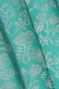 Image of Kanchipattu Light Blue Brocade Saree