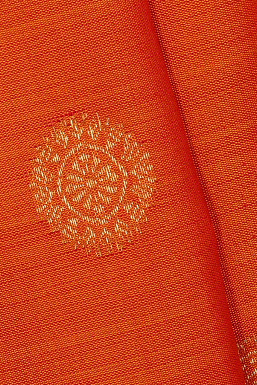 Kanchipattu Orange Brocade Saree