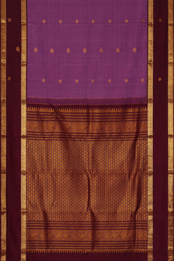Image of Kanchipattu Lavender Brocade Saree