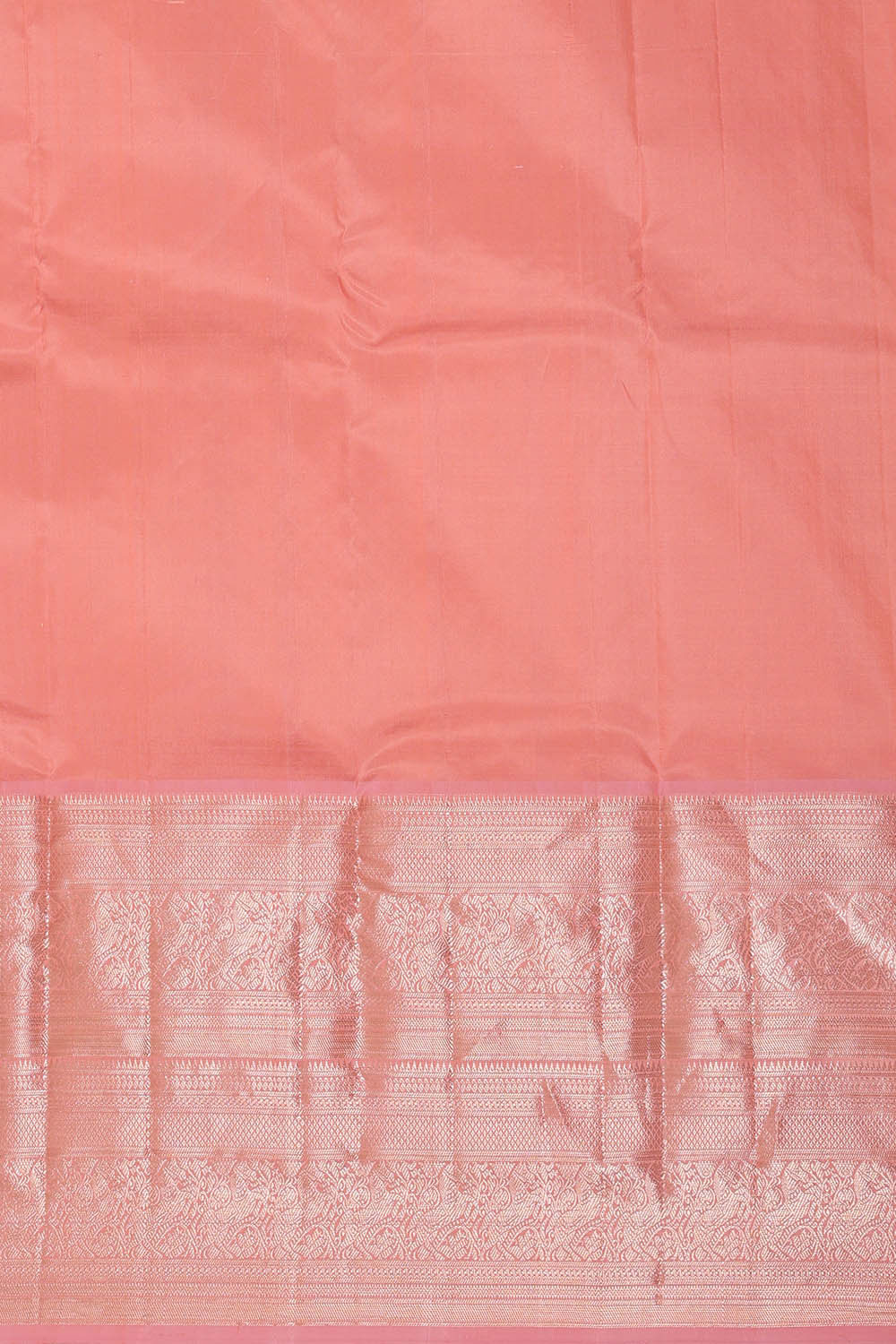 Image of Kanchi Kora Peach Brocade Saree