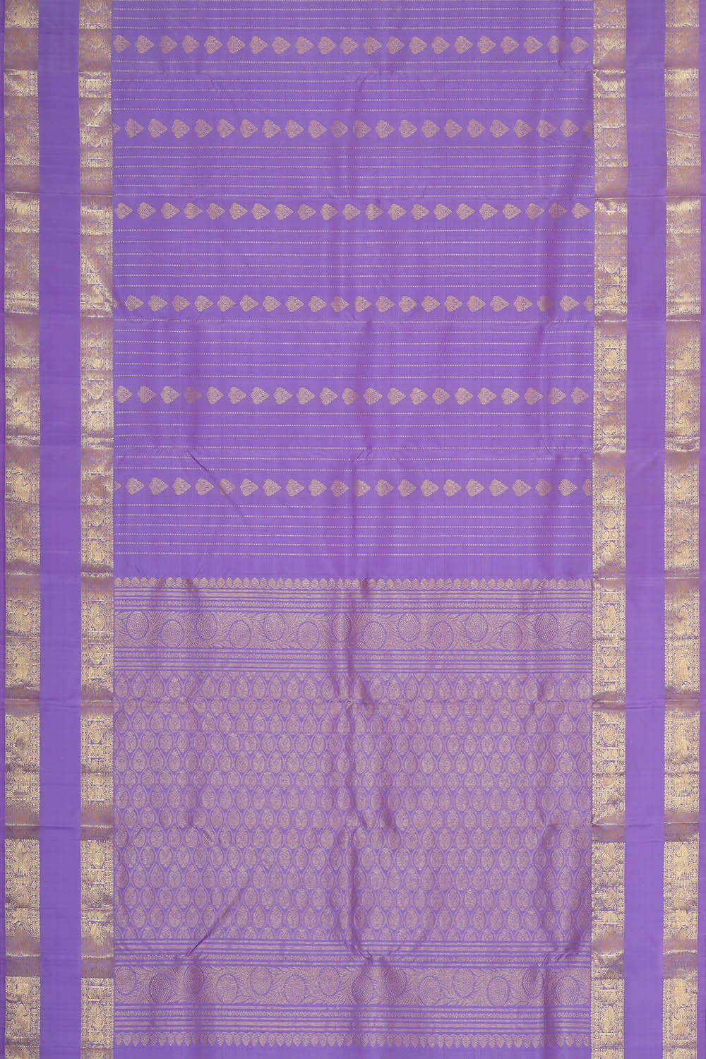 Kanchipattu Lavender Brocade Saree