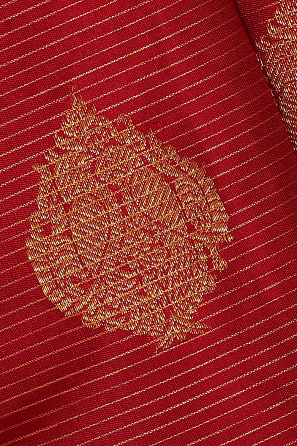 Image of Kanchipattu Red Brocade Saree