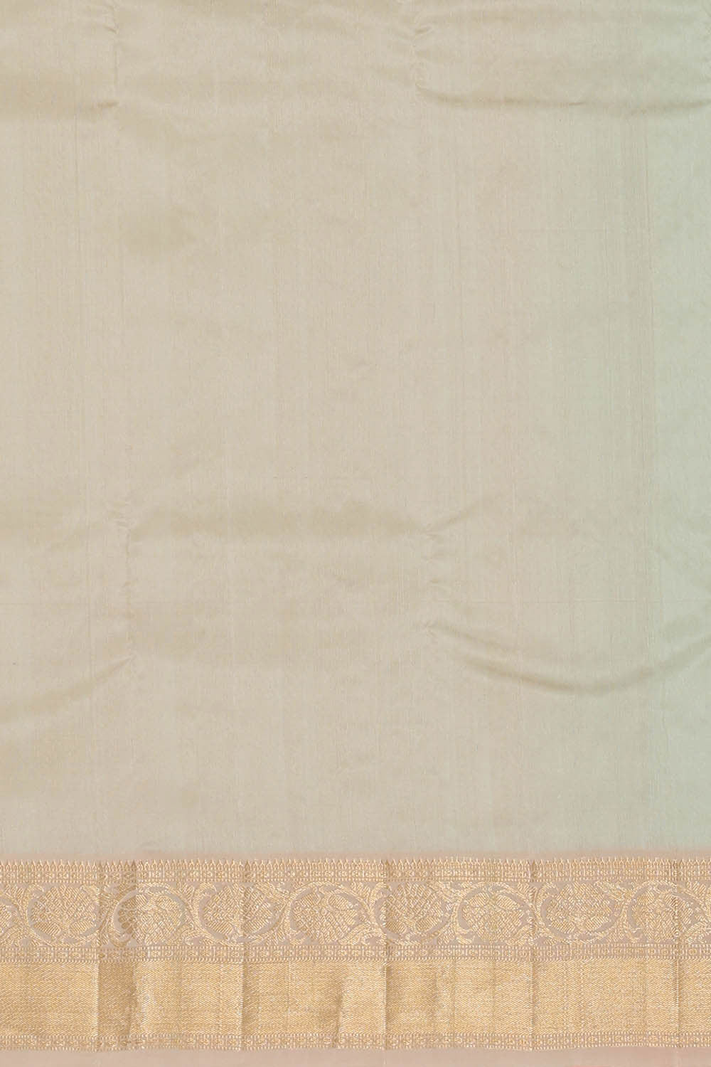 Image of Kanchi Kora Light Sea Green Brocade Saree