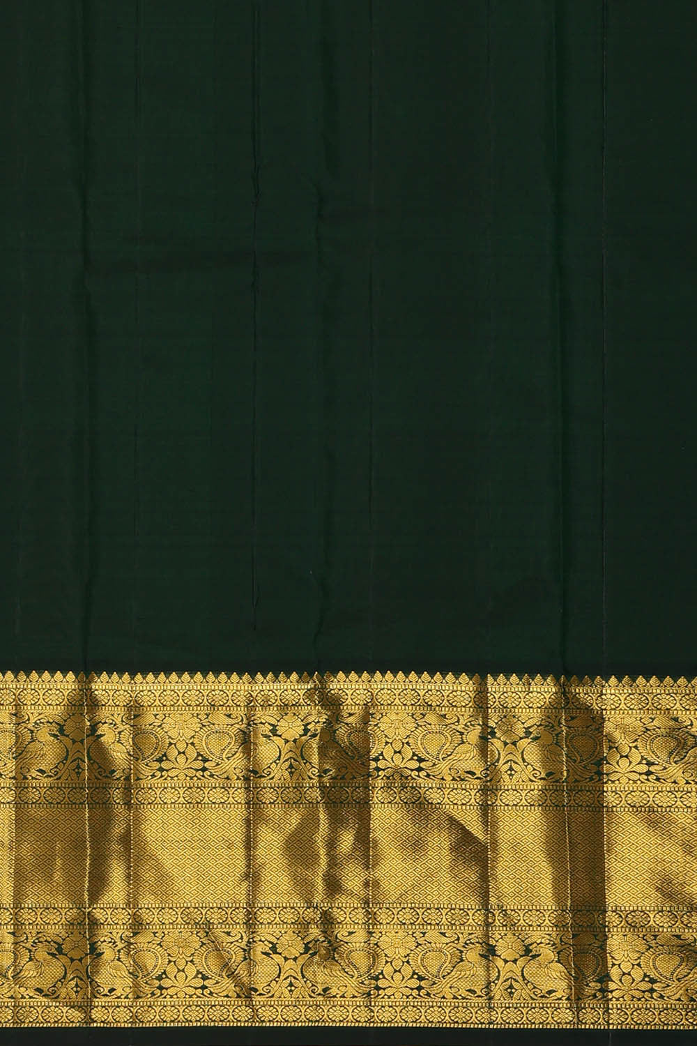 Kanchipattu Mehndi Green Brocade Saree