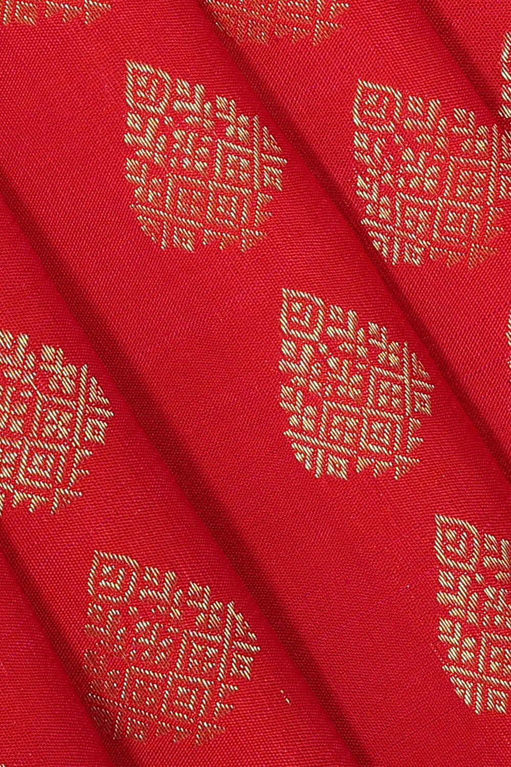 Kanchipattu Light Red Brocade Saree