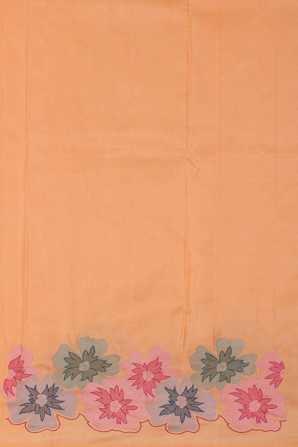 Kanchipattu Peach Brocade Saree